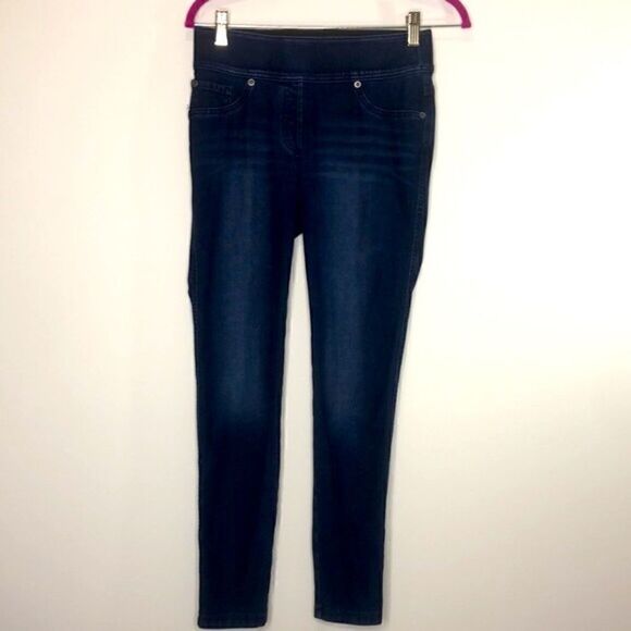 ALIA Dark Wash Jean Jeggings / Legging / Pant, 3-Pocket, Size (S) - Picture 9 of 10
